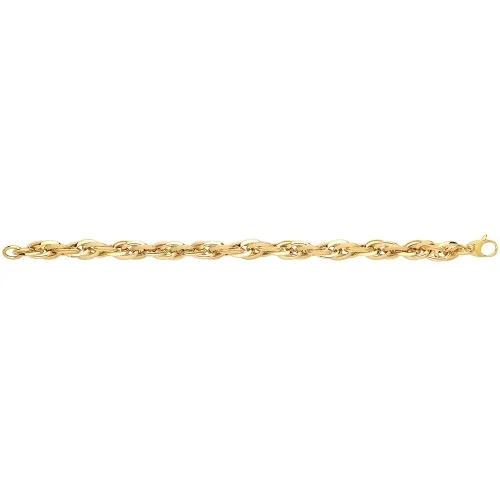 9ct Yellow Gold Ladies' 7.5 Inch Fancy Bracelet 6.4g